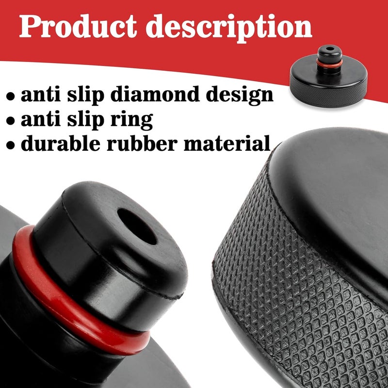 psler Jack Pad for Tesla 3/Y/X/S - Lifting Jack Pucks for Tesla Model 3 Y X S Accessories Quick Floor Jack Stand Rubber Pad Car Tire Lift Jack Point Protect Blocks Jack Parts Kit 4 Packs Black - Image 4